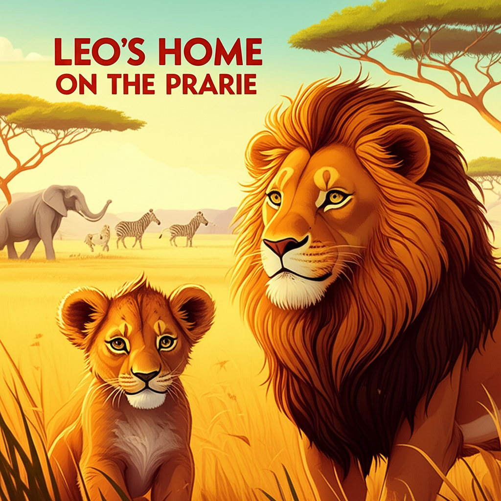 Leo and his family on the African prairie